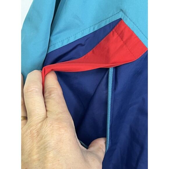 Without Walls Men's Size XL Multicolor Hoodie Jacket Two Way Zipper Windbreaker - Picture 5 of 10